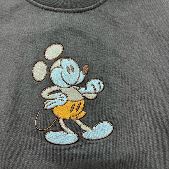 - Disney retro Mickey Mouse brown sweatshirt , size XS, new with tags - Picture 2 of 10